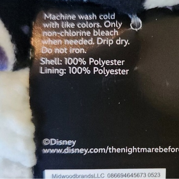 Fuzzy Babba Slipper Socks Disneys Nightmare Before Christmas, M/L womens 8-10 - Picture 7 of 9